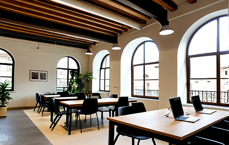 코리빙 커뮤니티에서의 생활 비용 분석 - **Prompt 1: Stress-Free Living in a Modern Milan Co-living Private Room**
    A wide-angle shot insi...